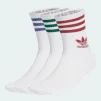 Шкарпетки Adidas CREW SOCK 3STR білий, червоний, зелений, синій Уні XL (46-48) - 1