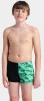 Плавки-боксери для хлопців Arena FOAM SWIM SHORT чорний, зелений, бірюзовий Діт 140 см - 4