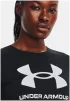 Футболка UA W SPORTSTYLE LOGO SS чорний Жін MD - 4