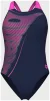 Купальник закритий для жінок Arena BRIGHT GLARE SWIMSUIT V BACK фіолетовий Жін 38 - 1