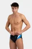 Плавки-сліпи Arena SWIM BRIEFS PANEL чорний, білий, блакитний Чол 80 - 6