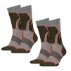 Шкарпетки Head HIKING CREW 2PPK UNISEX сірий, зелений Уні 35-38 - 2