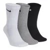 Шкарпетки Nike U NK EVERYDAY CUSH CREW 3PR чорний, білий, сірий Уні 34-38 - 3