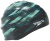Шапка для плавання Speedo SLOGAN PRT CAP AU/AF/AM чорний, зелений Уні One Size - 1