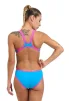 Купальник Arena ONE BIGLOGO ONE PIECE блакитний, рожевий Жін 40 - 2