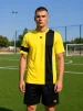 Футбольна форма X2 League (футболка+шорти), розмір M (жовтий/чорний) - 1