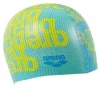 Шапочка для плавання Arena PRINT JR блакитний, жовтий Діт OFSM - 2