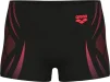 Плавки-шорти для хлопчиків Arena POSEIDONIA SWIM SHORT чорний, кораловий дитячий 164 см (009008-504) - 6
