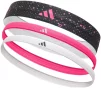 Пов'язки на голову Adidas Hairbands (Graphic) 3pk білий, рожевий, чорний Жін One Size - 1