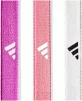 Пов'язки на голову Adidas Hairbands 3pk рожевий, фіолетовий, білий Жін One Size - 2