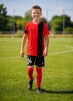 Дитяча футбольна форма X2 League (футболка+шорти), розмір L (червоний/чорний) - 1