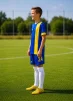 Дитяча футбольна форма X2 League (футболка+шорти), розмір L (синій/жовтий) - 3