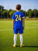 Дитяча футбольна форма X2 League (футболка+шорти), розмір XL (синій/жовтий) - 4