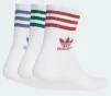 Шкарпетки Adidas CREW SOCK 3STR білий, червоний, зелений, синій Уні M (40-42) - 2