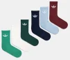 Шкарпетки Adidas TR CREW S 6P зелений, білий, блакитний, чорний, темно-зелений, бордовий Уні S (37-39) - 1