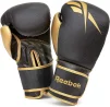 Боксерські рукавиці Reebok Boxing Gloves чорний, золото Чол 16 унцій - 6