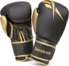 Боксерські рукавиці Reebok Boxing Gloves чорний, золотистий 14 унцій (RSCB-11117GB-14) - 1