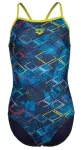 Купальник Arena DALY SWIMSUIT LIGHT DROP BACK лайм, синій, білий, рожевий Діт 128 см