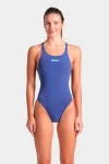 Купальник закритий для жінок Arena TEAM SWIMSUIT SWIM TECH SOLID синій Жін