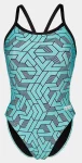 Купальник закритий для жінок Arena ESCAPE SWIMSUIT CHALLENGE BACK бірюзовий, чорний Жін