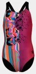 Купальник для дівчат Arena PALETTE SWIMSUIT SWIM PRO BACK рожевий, чорний, мультикольор Діт 116 см