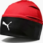 Шапка Puma LIGA Beanie червоний, чорний One Size (022355-01)