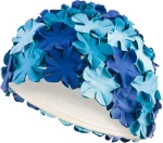Шапка для плавання Aqua Speed BLOOM 5707 синій, блакитний Жін OSFM