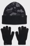 Набір шапка і рукавички Under Armour B Beanie/Glove Combo чорний, сірий Діт OFSM