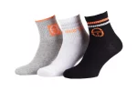 Шкарпетки Sergio Tacchini 3-pack чорний, помаранчевий, білий Жін 36-39