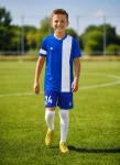 Дитяча футбольна форма X2 League (футболка+шорти), розмір S (синій/білий)