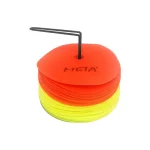 Набір плоских розмічальних фішок Meta Floor Marker Set of 24 помаранчевий, жовтий Уні 15 см