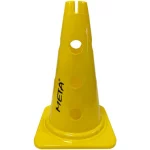 Конус для жердин та кілець Meta Training Cone with Holes & Slit жовтий Уні 38 см