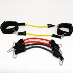 Еспандер для ніг універсальний Meta Kinetic Ankle, Thigh & Arm Band Universal Set чорний, жовтий, че