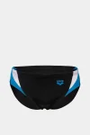 Плавки-сліпи Arena SWIM BRIEFS PANEL чорний, білий, блакитний Чол 80