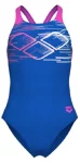 Купальник для дівчат Arena PASTIME SWIMSUIT V BACK синій, рожевий, бірюзовий Діт 116 см
