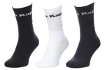 Шкарпетки KAPPA SOCKS LOGO SABOYA 3PACK чорний, білий, сірий Уні 39-42
