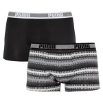 Труси-шорти Puma WORLDHOOD STRIPE TRUNK 2P сірий, білий, чорний Чол M