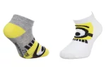 Шкарпетки MINIONS SOCKS 2P сірий, білий Діт 27-30, арт.36775-1
