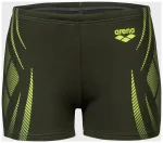 Плавки-шорти для хлопчиків Arena POSEIDONIA SWIM SHORT темно-зелений, жовтий Діт 128 см