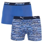 Труси-боксери Puma LOGO AOP BOXER 2P синій, білий Чол M