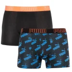 Труси-боксери Puma BIG LOGO AOP BOXER 2P чорний, синій Чол S