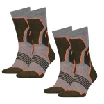 Шкарпетки Head HIKING CREW 2PPK UNISEX сірий, зелений Уні 35-38