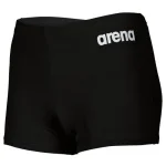 Плавки-боксери для хлопців Arena BOY'S TEAM SWIM SHORT SOLID чорний, білий Діт 128см