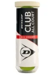 М'ячі для тенісу Dunlop CLUB all court 3B пластик банка (601629)