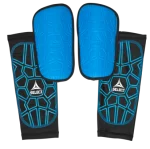 Щитки футбольні Select SHIN GUARD SUPER SAFE v23 синій, чорний Уні L (зріст до 188см)