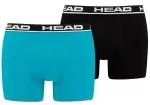 Труси-боксери Head BASIC BOXER 2P блакитний, чорний Чол M (701202741-021)
