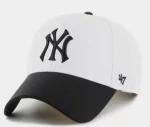 Кепка 47 Brand MLB NEW YORK YANKEES SURE SHOT білий, чорний Уні OSFA