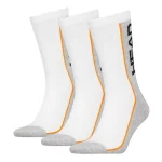 Шкарпетки Head Stripe Crew 3-Pack білий, сірий Уні 35-38