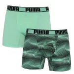 Труси-боксери Puma ACTIVE BOXER PRINT 2P зелений, чорний Чол S