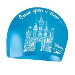 Шапка для плавання Speedo SLOGAN PRT CAP JU блакитний, білий Діт OSFM